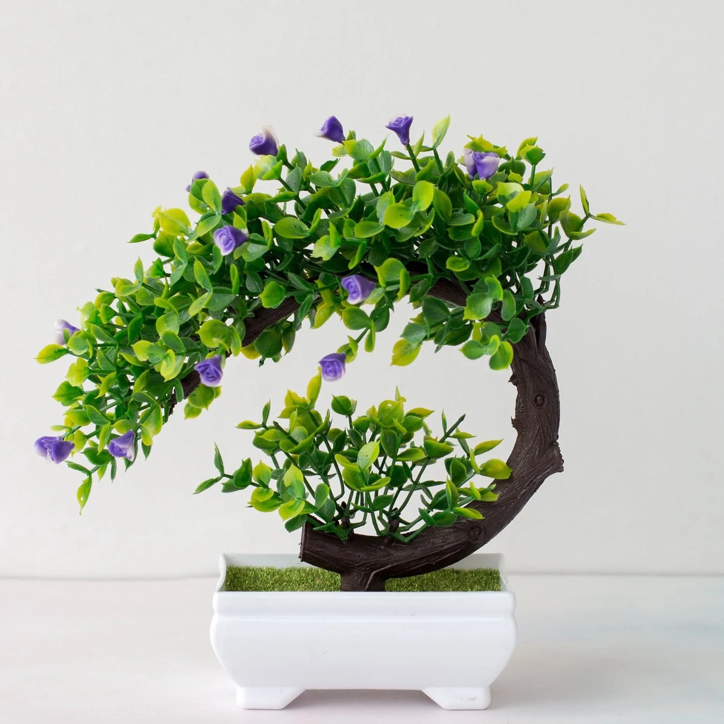 Artificial Plastic Plants Bonsai Small Tree Fake Flower Room Living Room Table Decoration Home Wedding Garden Decor Ornaments