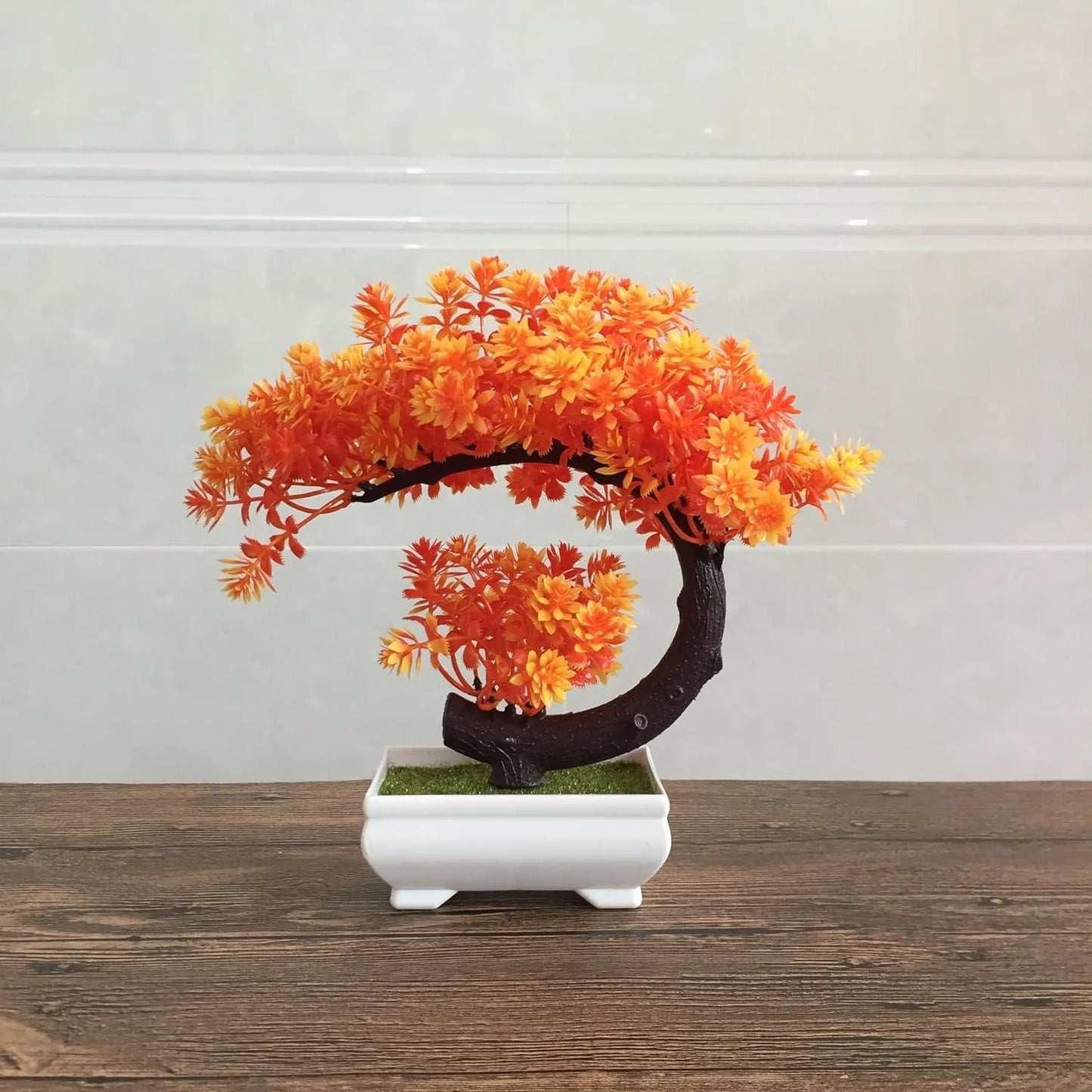 Artificial Plastic Plants Bonsai Small Tree Fake Flower Room Living Room Table Decoration Home Wedding Garden Decor Ornaments