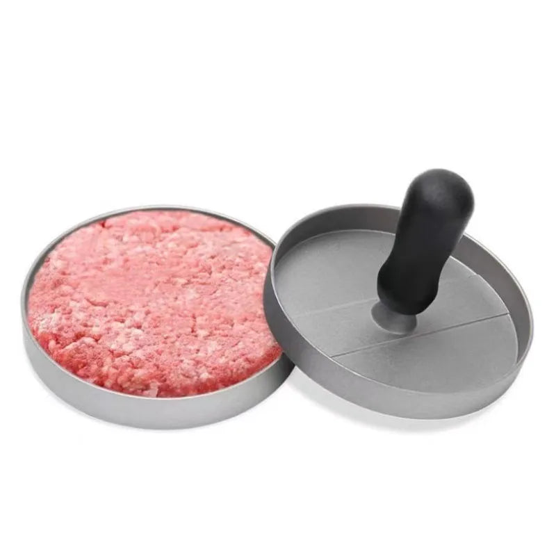 Burger Press Non-Stick Hamburger Patty Maker with Wax Paper Aluminum Burger Maker for Kitchen BBQ Grill