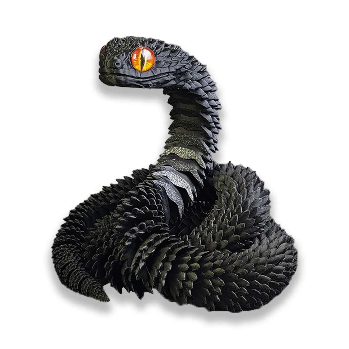 3D Printed Snake Movable Joint Simulation Snake Figurine Creative Home Office Desktop Ornament 2025 New Year Gifts Crafts Gift