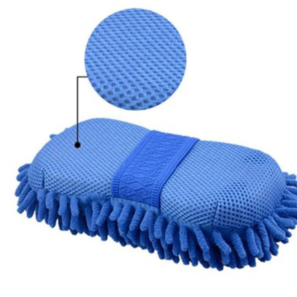 Car Wash Microfiber Chenille Car Wash Sponge Care Washing Brush Pad Washing Towel Auto Gloves Styling Accessories Gadget