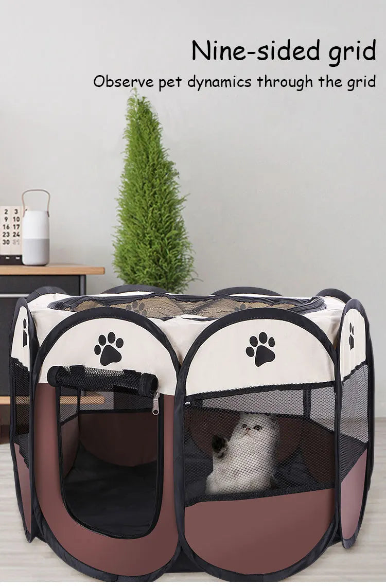 Portable Outdoor Kennels Fences Pet Tent Houses For Large Small Dogs Foldable Indoor Playpen Puppy Cats Pet Cage Delivery Room