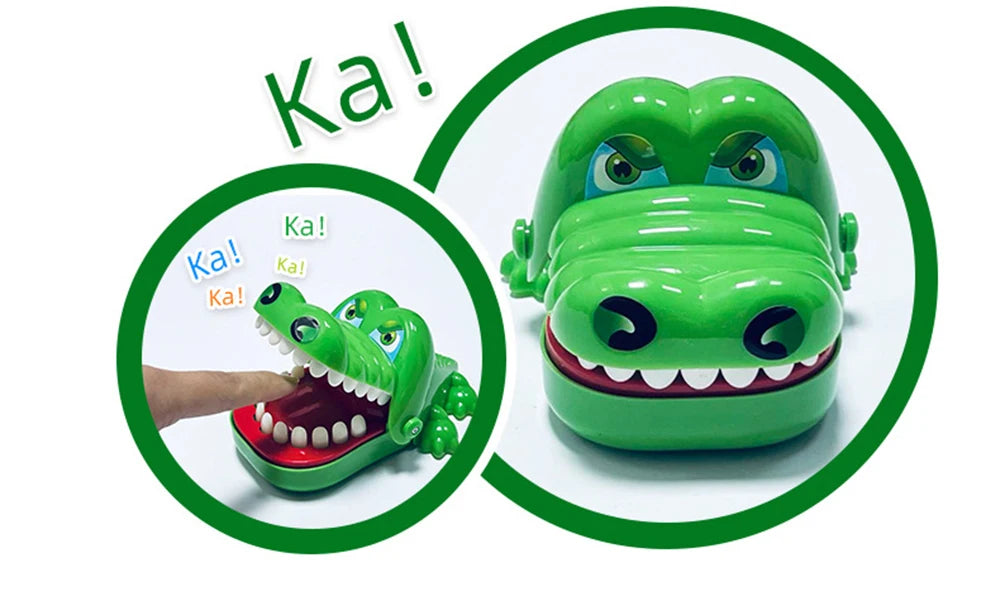 Crocodile Teeth Toys Children's Crocodile Bites Fingers Reaction Training Novelty Children's Lucky Game Trick Decompression Toy