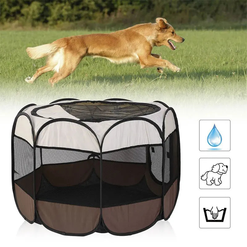 Portable Outdoor Kennels Fences Pet Tent Houses For Large Small Dogs Foldable Indoor Playpen Puppy Cats Pet Cage Delivery Room