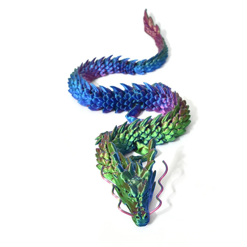 3D Printed Snake Movable Joint Simulation Snake Figurine Creative Home Office Desktop Ornament 2025 New Year Gifts Crafts Gift