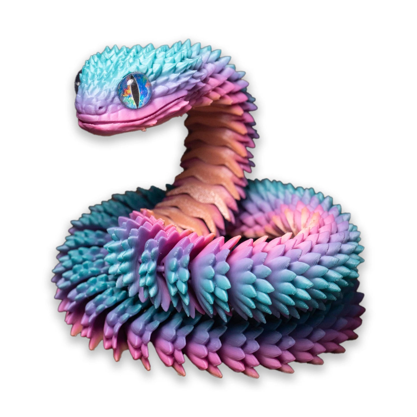 3D Printed Snake Movable Joint Simulation Snake Figurine Creative Home Office Desktop Ornament 2025 New Year Gifts Crafts Gift