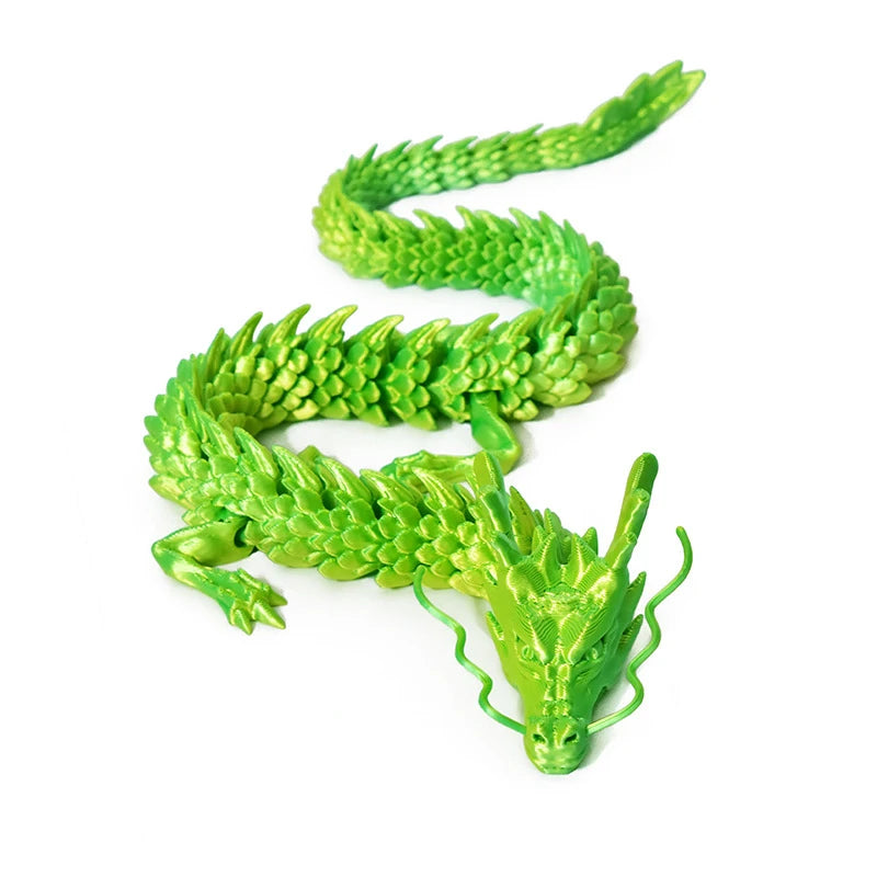 3D Printed Snake Movable Joint Simulation Snake Figurine Creative Home Office Desktop Ornament 2025 New Year Gifts Crafts Gift