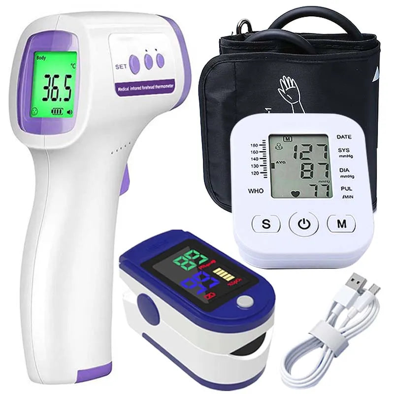 Tensiometer Heart Rate Pulse Meter BP Monitor Healthy Digital Arm Blood Pressure Meter Cuff Medical Automatic Pressure Tonometer