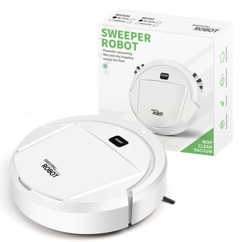 2024 New Automatic Robot Vacuum Cleaner Smart Sweeping Dry Wet Cleaning Machine Charging Intelligent Vacuum Cleaner for Home