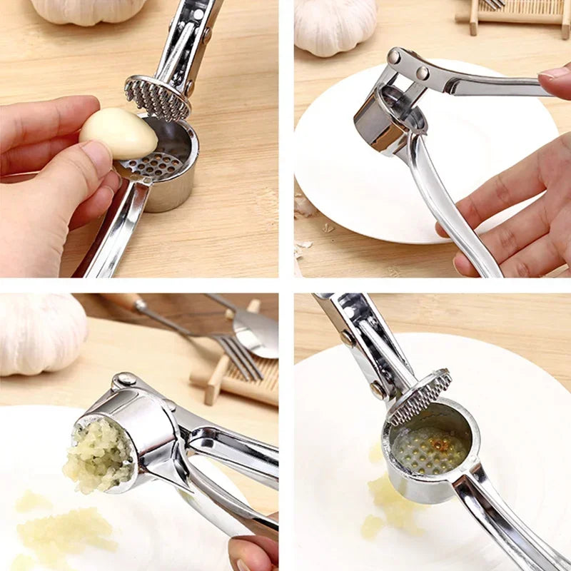 Kitchen Stainless Steel Garlic Smasher Squeezer Manual Press Grinding Tool Kitchen Accessories Kitchen Gadgets and Accessories