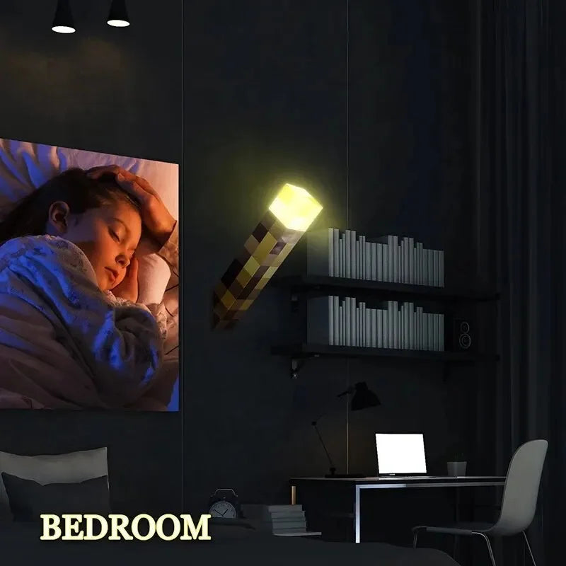 4 Color Brownstone Flashlight Night Light USB Rechargeable Adjustable Lamp with Buckle 11inch Children Gift Bedroom Decor Light