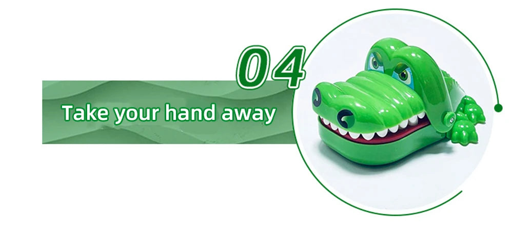 Crocodile Teeth Toys Children's Crocodile Bites Fingers Reaction Training Novelty Children's Lucky Game Trick Decompression Toy