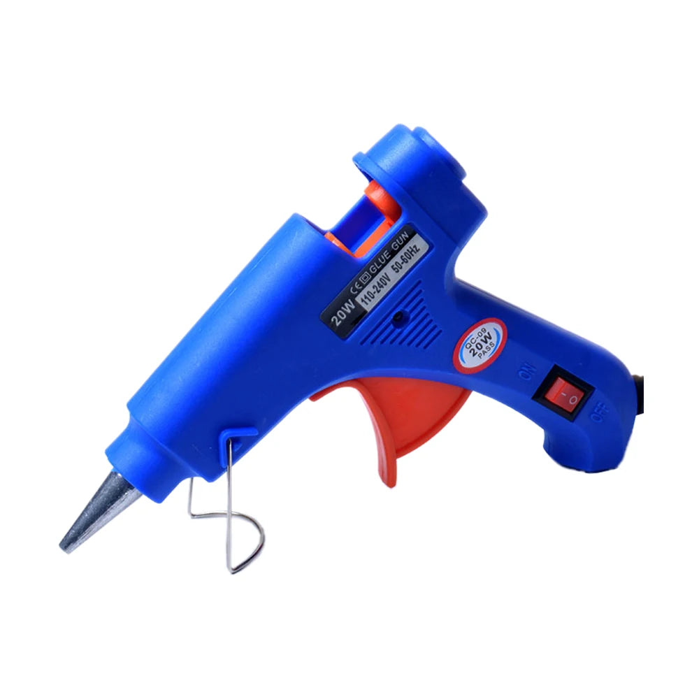 20W Hot Melt Glue Gun DIY Mini Household Industrial Guns Heat Temperature Thermo EU Electric Repair Tool Use 7mm Glue Sticks