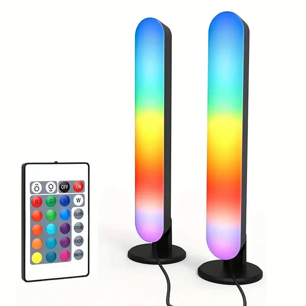 1/2 Packs Smart LED Strip Lights with Remote Control for Room Gaming TV, and Party Decoration - Sync with Music, RGB Desk Lamp ﻿