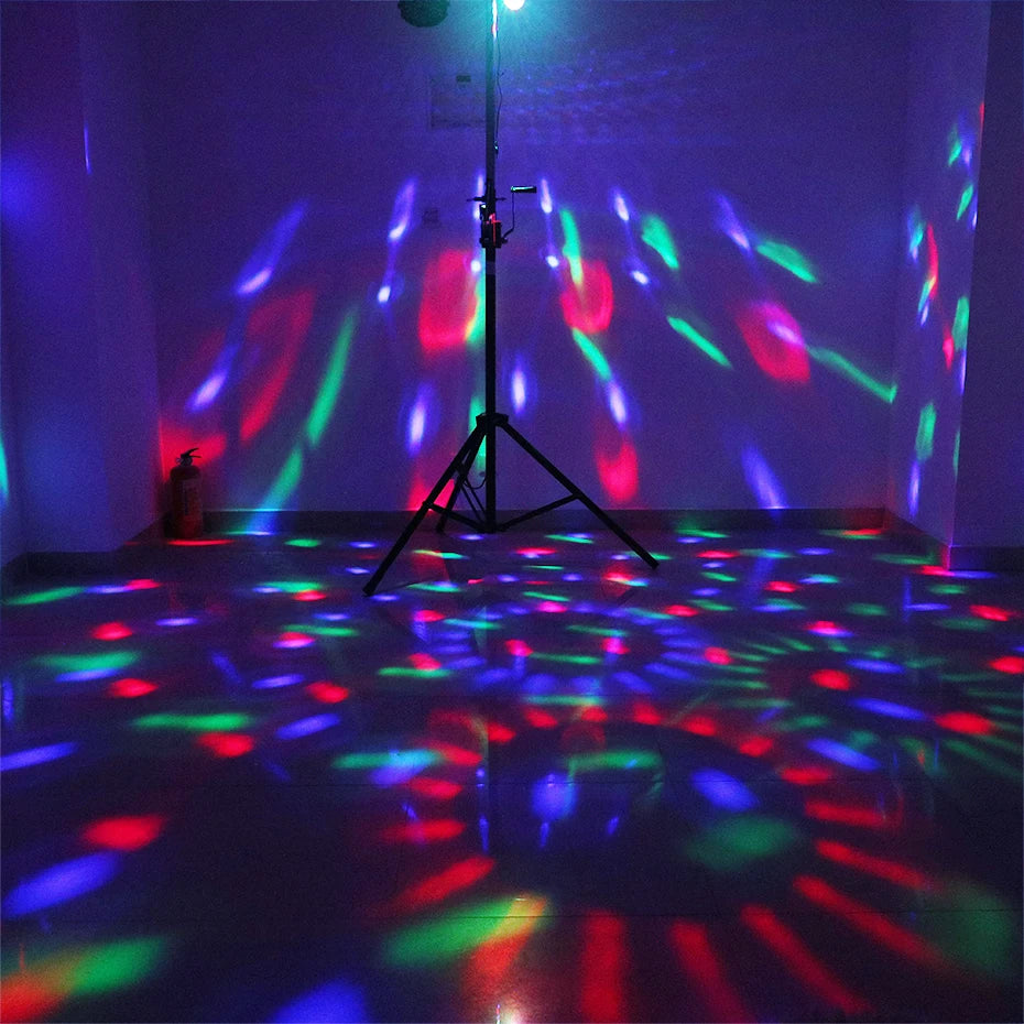 ALIEN RGB Rotating Magic Disco Ball Light Sound Activated DJ Strobe Party Wedding Dance Xmas Birthday Wedding Show Lamp