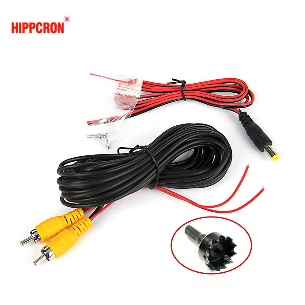 Hippcron Car Rear View Camera 8 LED Night Vision Reversing Auto Parking Monitor CCD Waterproof HD Video