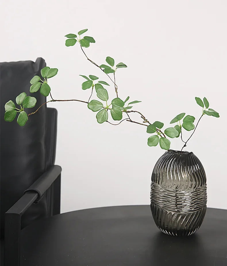 Artificial Plants Guanyin Lotus Leaf 90cm/35.4in Fresh Pastoral Style Home Decoration Living Room Table Decoration