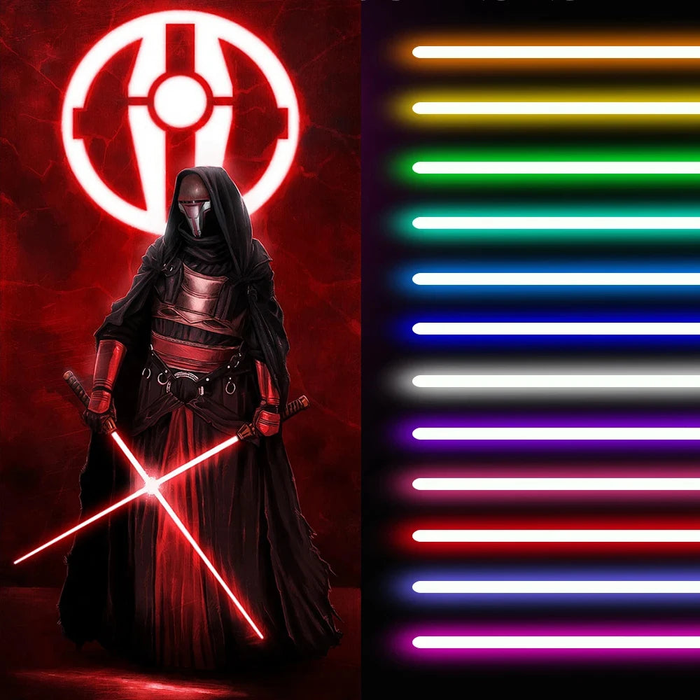 RGB Metal Lightsaber Laser Sword 16 Colores Sabre De Luz Light Stick Rave Cosplay Led Flashing Weapon Cool Toys