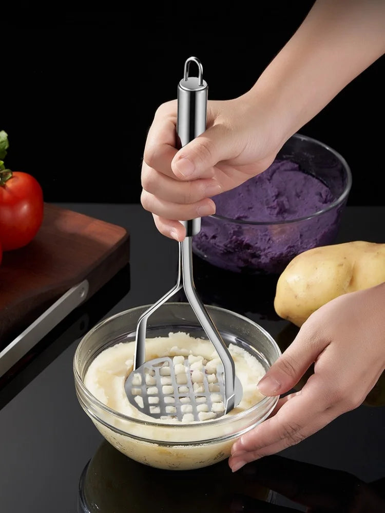 Kitchen Gadget Creative Mud Press Masher Puree Juice Maker Stainless Steel Potatoes Crusher Pusher Fruit Tools Cocina Cozinha