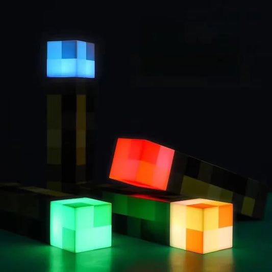 4 Color Brownstone Flashlight Night Light USB Rechargeable Adjustable Lamp with Buckle 11inch Children Gift Bedroom Decor Light