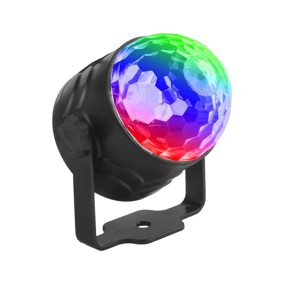 ALIEN RGB Rotating Magic Disco Ball Light Sound Activated DJ Strobe Party Wedding Dance Xmas Birthday Wedding Show Lamp