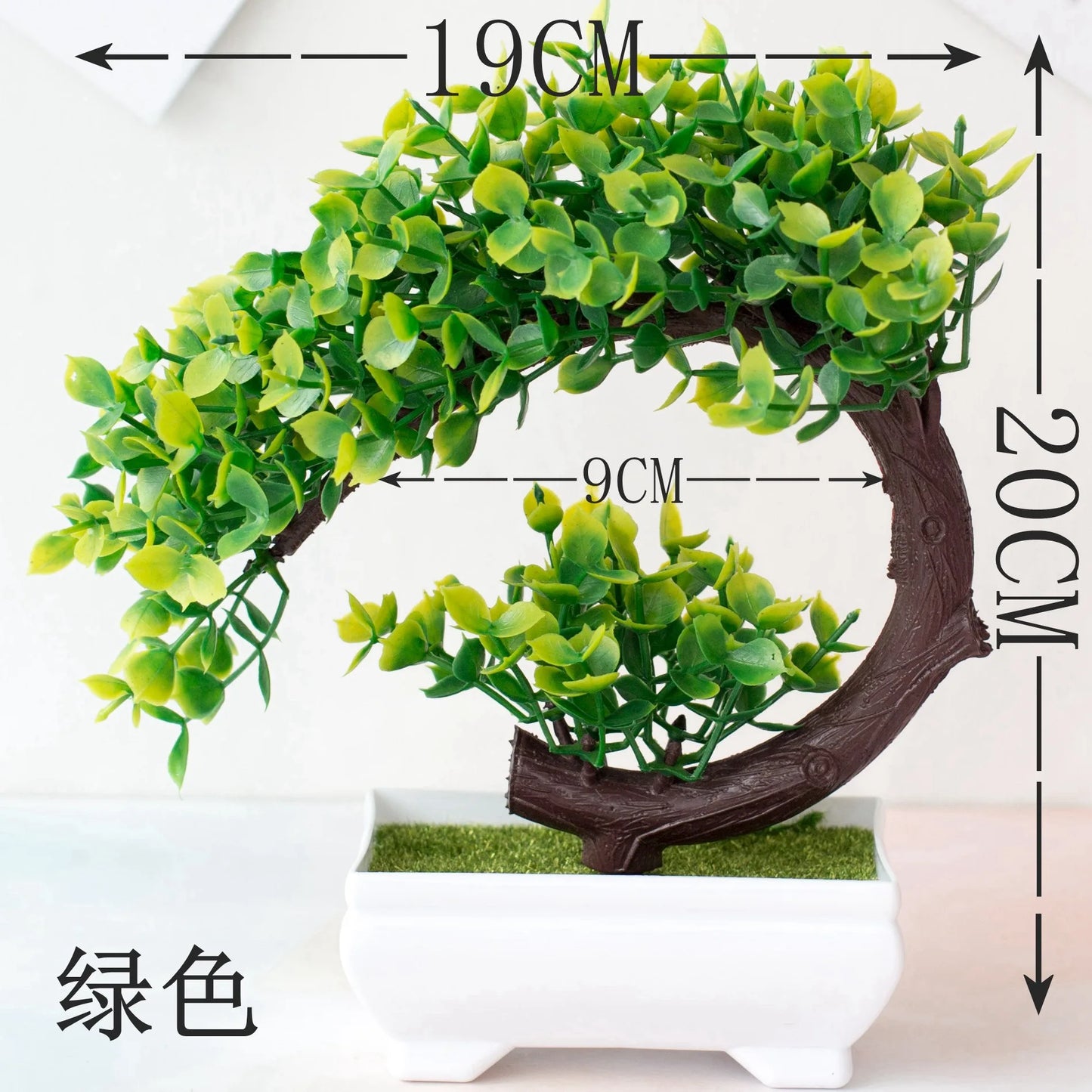 Artificial Plastic Plants Bonsai Small Tree Fake Flower Room Living Room Table Decoration Home Wedding Garden Decor Ornaments