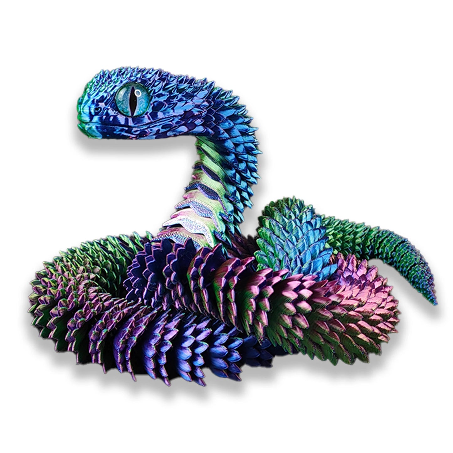 3D Printed Snake Movable Joint Simulation Snake Figurine Creative Home Office Desktop Ornament 2025 New Year Gifts Crafts Gift