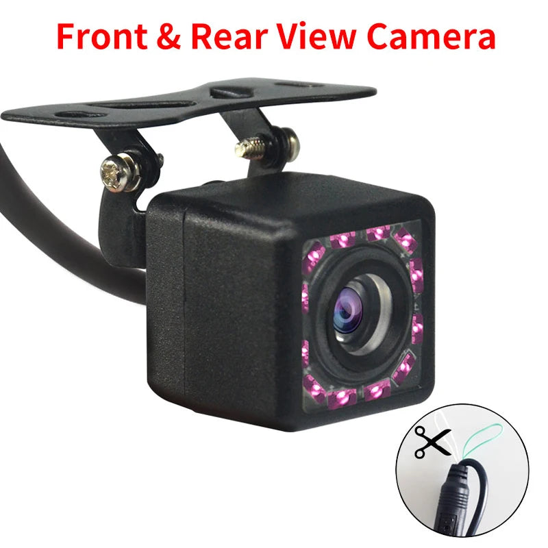 Hippcron Car Rear View Camera 8 LED Night Vision Reversing Auto Parking Monitor CCD Waterproof HD Video